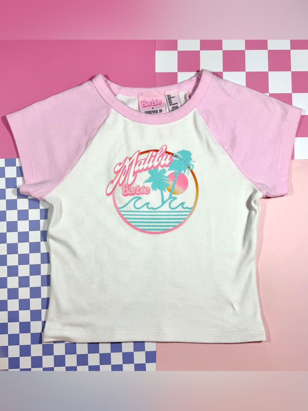 Forever 21 X Barbie Malibu Baby Tee